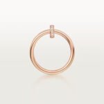 18K rose gold double nail ring