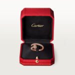 18K rose gold full pavé diamond nail ring