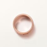 18K rose gold unlimited screw texture ring