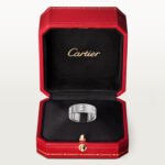 18K white gold unlimited screw texture ring