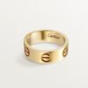 18K gold minimalist screw style ring