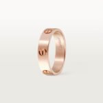 18K rose gold minimalist screw ring
