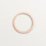 18K rose gold minimalist screw ring