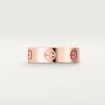 18K rose gold minimalist screw ring