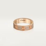 Shop our 18K gold pavé diamond screw ring. This luxury minimalist gold band features brilliant pavé detailing and modern architectural design.