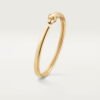 18k gold panther head bangle bracelet