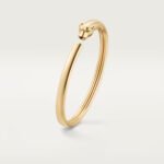 18k gold panther head bangle bracelet