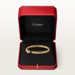 18k gold panther head bangle bracelet