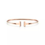 minimalist T open bangle bracelet
