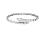 white gold Serpenti Viper open bangle bracelet
