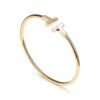 diamond mother-of-pearl bangle bracelet
