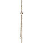 yellow gold pave diamond knot necklace