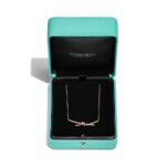 rose gold knot pendant necklace