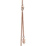 rose gold pave diamond key necklace