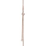 rose gold knot pendant necklace