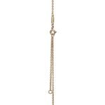 yellow gold knot pendant necklace