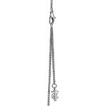 white gold pave diamond key necklace