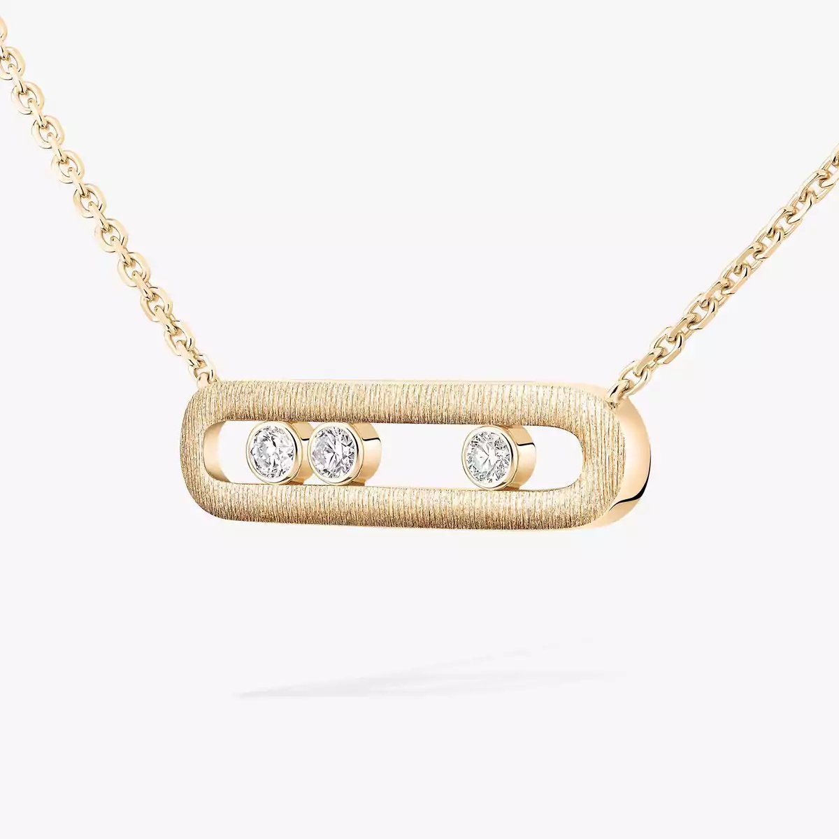yellow gold brushed three diamond bar pendant necklace yellow gold brushed three diamond bar pendant necklace
