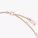 rose gold brushed three diamond bar pendant necklace