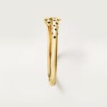 18k gold double panther head bangle bracelet