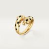 18K gold panther open ring