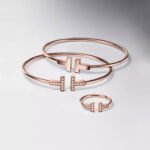 minimalist T open bangle bracelet