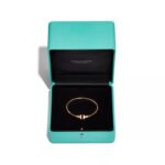 minimalist T open bangle bracelet